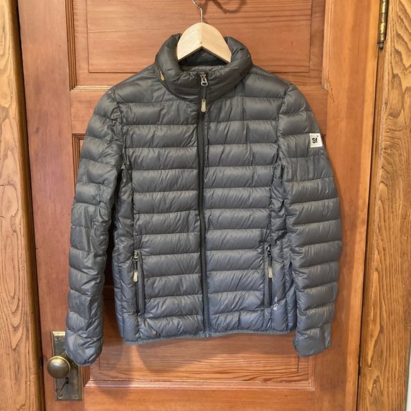 Tumi Jackets & Coats Tumipax Grey Puffer Jacket Womens Small Poshmark